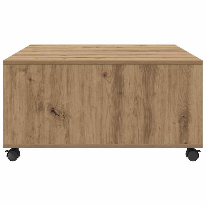 Masă de cafea stejar artizanal 75 x 75 x 38 cm Lemn compozit - WALTI WALTI