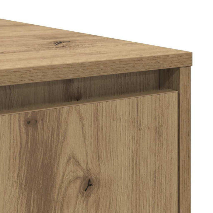 Masă de cafea stejar artizanal 80 x 80 x 31 cm Lemn compozit - WALTI WALTI