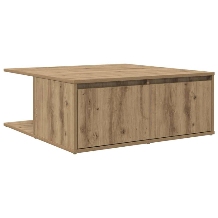 Masă de cafea stejar artizanal 80 x 80 x 31 cm Lemn compozit - WALTI WALTI