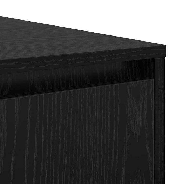 Masă de cafea Stejar negru 80 x 80 x 31 cm Lemn compozit - WALTI WALTI