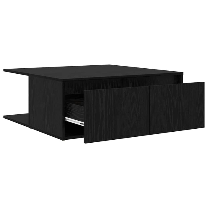 Masă de cafea Stejar negru 80 x 80 x 31 cm Lemn compozit - WALTI WALTI