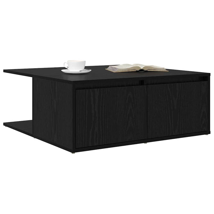Masă de cafea Stejar negru 80 x 80 x 31 cm Lemn compozit - WALTI WALTI