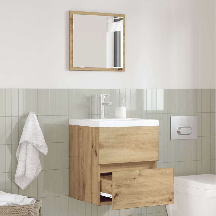 Dulap de Baie Stejar Artizanal 41 x 38.5 x 45 cm Lemn compozit - WALTI WALTI