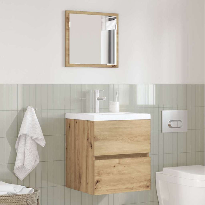 Dulap de Baie Stejar Artizanal 41 x 38.5 x 45 cm Lemn compozit - WALTI WALTI