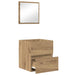 Dulap de Baie Stejar Artizanal 41 x 38.5 x 45 cm Lemn compozit - WALTI WALTI