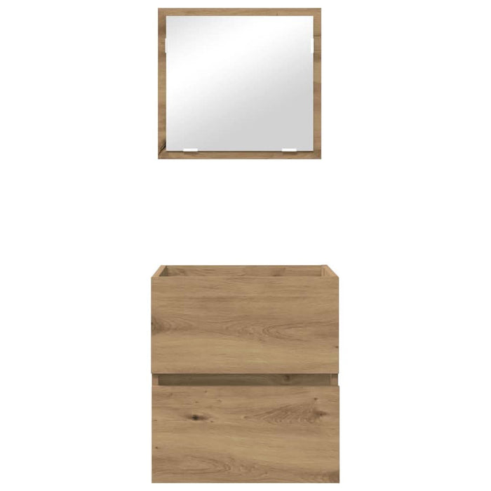Dulap de Baie Stejar Artizanal 41 x 38.5 x 45 cm Lemn compozit - WALTI WALTI