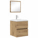 Dulap de Baie Stejar Artizanal 41 x 38.5 x 45 cm Lemn compozit - WALTI WALTI