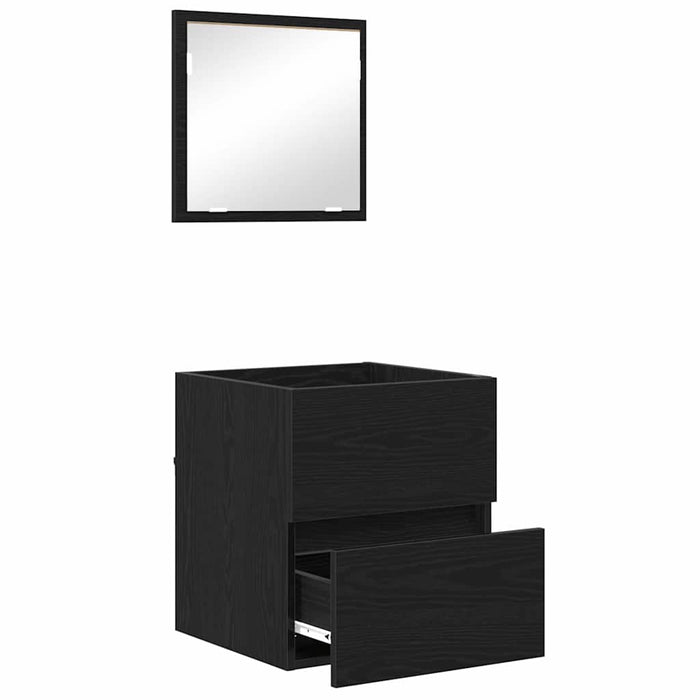 Dulap de Baie Stejar Negru 41 x 38.5 x 45 cm Lemn compozit - WALTI WALTI