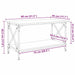 Masă de cafea Lemn vechi 80 x 45 x 45.5 cm Lemn compozit - WALTI WALTI