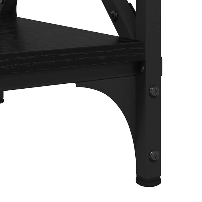 Masă de cafea Stejar negru 80 x 45 x 45.5 cm Lemn compozit - WALTI WALTI