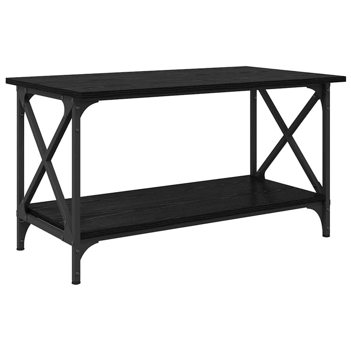 Masă de cafea Stejar negru 80 x 45 x 45.5 cm Lemn compozit - WALTI WALTI