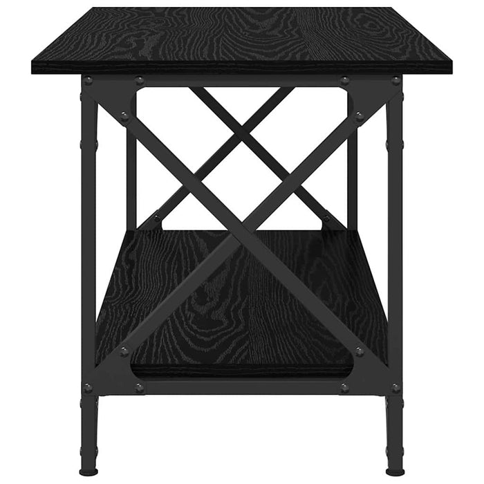 Masă de cafea Stejar negru 80 x 45 x 45.5 cm Lemn compozit - WALTI WALTI
