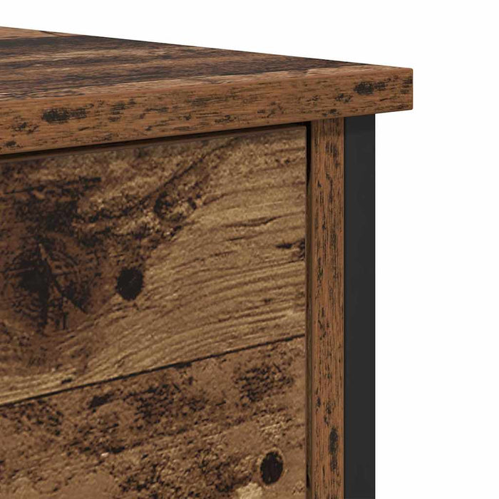 Dulap de noapte 2 pcs Lemn vechi 40 x 42 x 60 cm Lemn compozit - WALTI WALTI