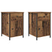 Dulap de noapte 2 pcs Lemn vechi 40 x 42 x 60 cm Lemn compozit - WALTI WALTI
