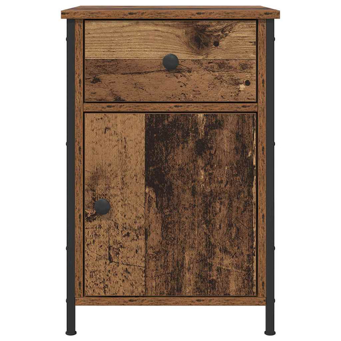Dulap de noapte 2 pcs Lemn vechi 40 x 42 x 60 cm Lemn compozit - WALTI WALTI