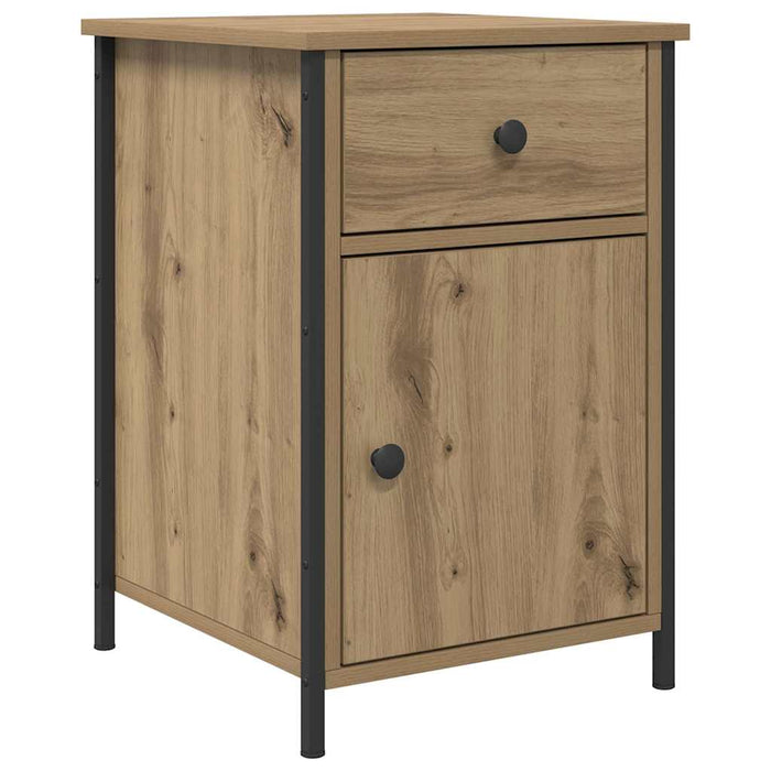 Dulap de noapte Stejar Artizanal 40 x 42 x 60 cm Lemn compozit - WALTI WALTI