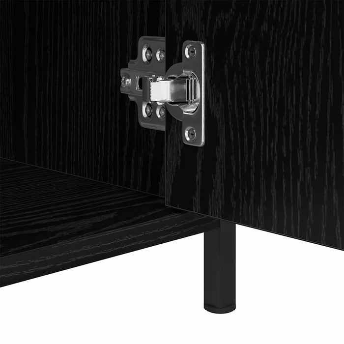 Dulap de noapte Stejar Negru 40 x 42 x 60 cm Lemn compozit - WALTI WALTI