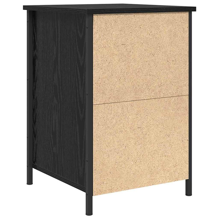 Dulap de noapte Stejar Negru 40 x 42 x 60 cm Lemn compozit - WALTI WALTI