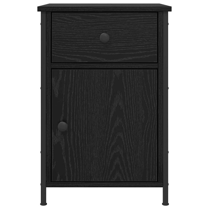 Dulap de noapte Stejar Negru 40 x 42 x 60 cm Lemn compozit - WALTI WALTI