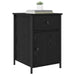 Dulap de noapte cu sertar 2 pcs Stejar Negru 40 x 42 x 60 cm - WALTI WALTI