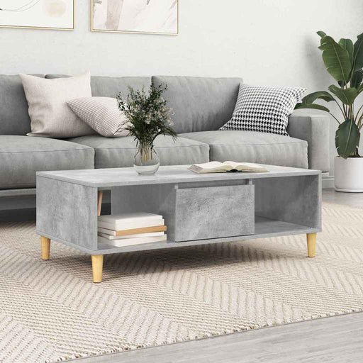 Masă de cafea Gri beton 103.5 x 60 x 35 cm Lemn compozit - WALTI WALTI