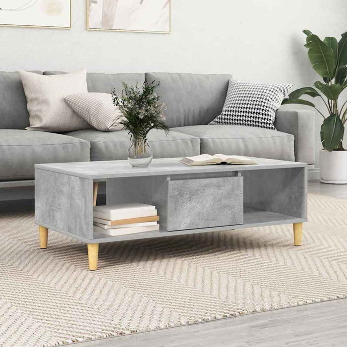 Masă de cafea Gri beton 103.5 x 60 x 35 cm Lemn compozit - WALTI WALTI