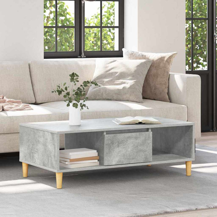 Masă de cafea Gri beton 103.5 x 60 x 35 cm Lemn compozit - WALTI WALTI