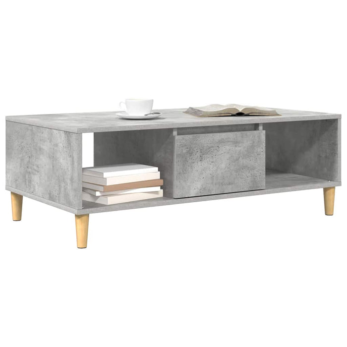 Masă de cafea Gri beton 103.5 x 60 x 35 cm Lemn compozit - WALTI WALTI