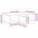 Masă de cafea Gri beton 103.5 x 60 x 35 cm Lemn compozit - WALTI WALTI