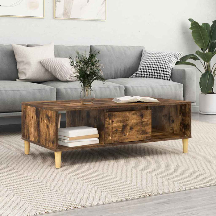 Masă de cafea Stejar afumat 103.5 x 60 x 35 cm Lemn compozit - WALTI WALTI