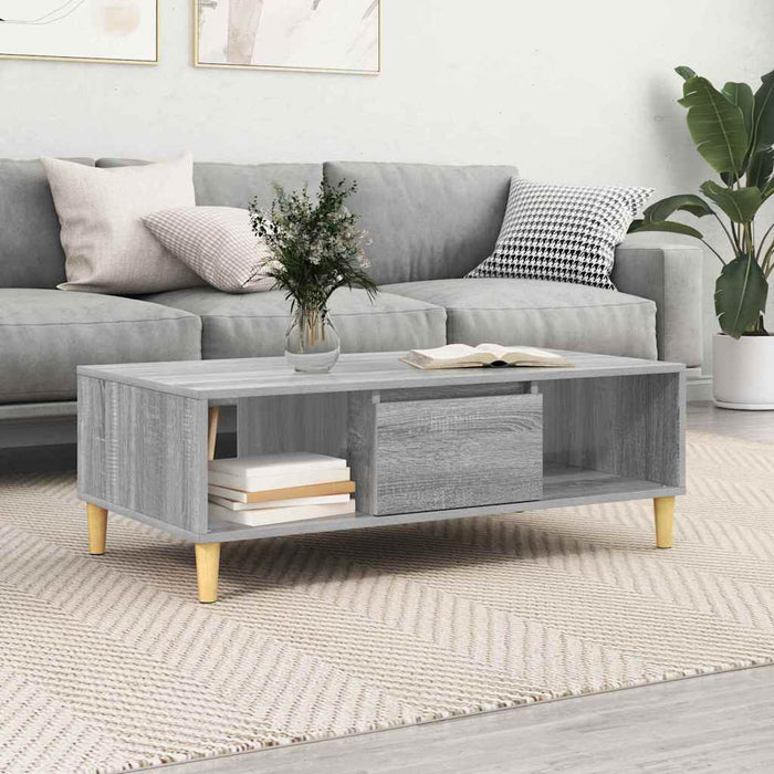 Masă de cafea sonoma gri 103.5 x 60 x 35 cm Lemn compozit - WALTI WALTI