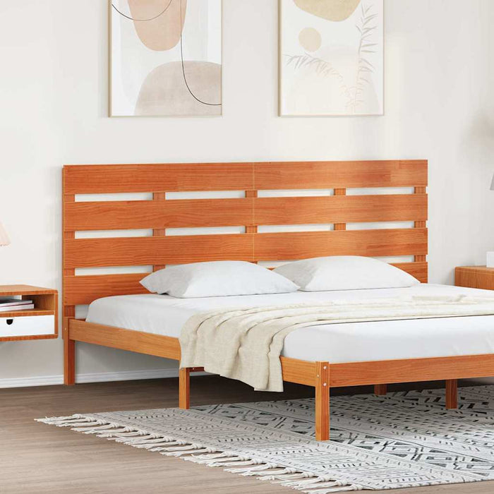 Tăblie cap Maroniu cerat 200,5 x 3 x 80 cm Lemn de pin masiv - WALTI WALTI