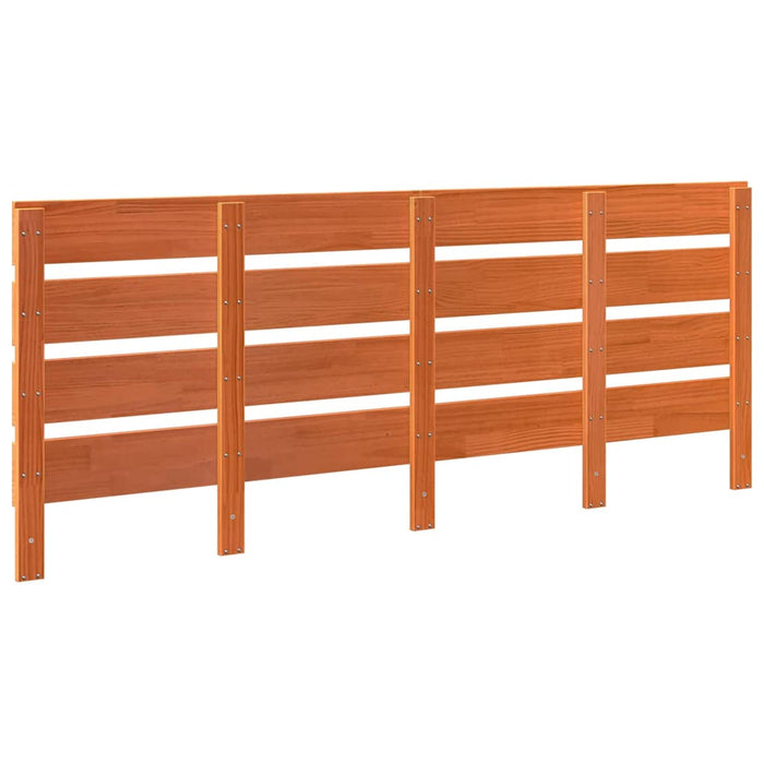 Tăblie cap Maroniu cerat 200,5 x 3 x 80 cm Lemn de pin masiv - WALTI WALTI