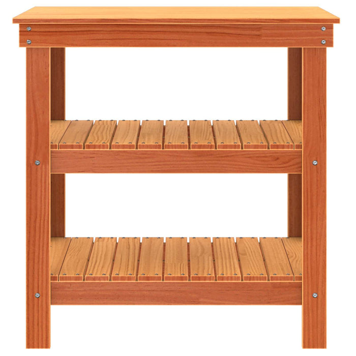 Banc de lucru Maroniu cerat 78,5 x 50 x 80 cm Lemn de pin masiv - WALTI WALTI