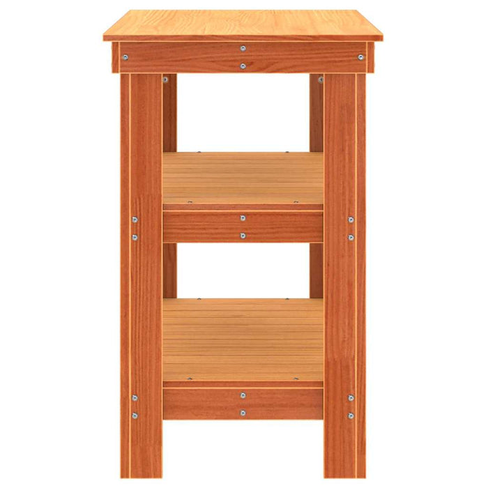 Banc de lucru Maroniu cerat 78,5 x 50 x 80 cm Lemn de pin masiv - WALTI WALTI