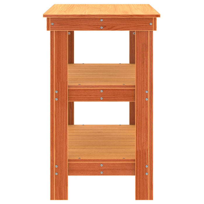 Banc de lucru Maroniu cerat 78,5 x 50 x 80 cm Lemn de pin masiv - WALTI WALTI