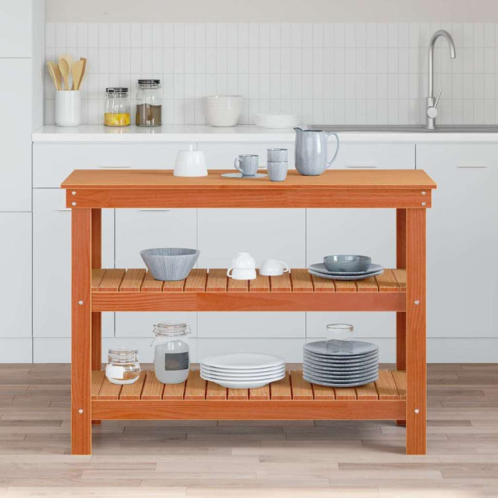 Banc de lucru Maro ceruit 110,5 x 50 x 80 cm Lemn masiv de pin - WALTI WALTI
