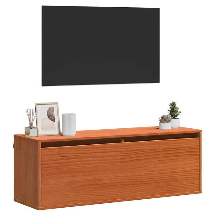 Dulap de perete cu raft cu ușă Maroniu cerat 100 x 30 x 35 cm - WALTI WALTI