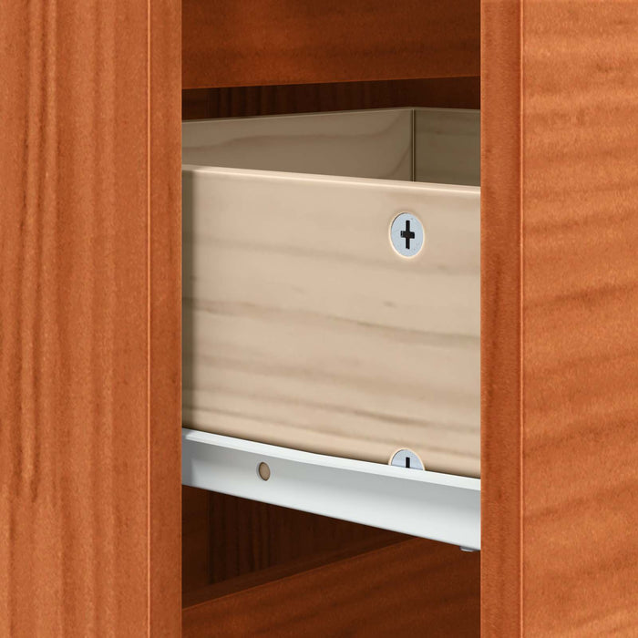 Bufet Stejar închis 111 x 34 x 75 cm Lemn de pin masiv - WALTI WALTI