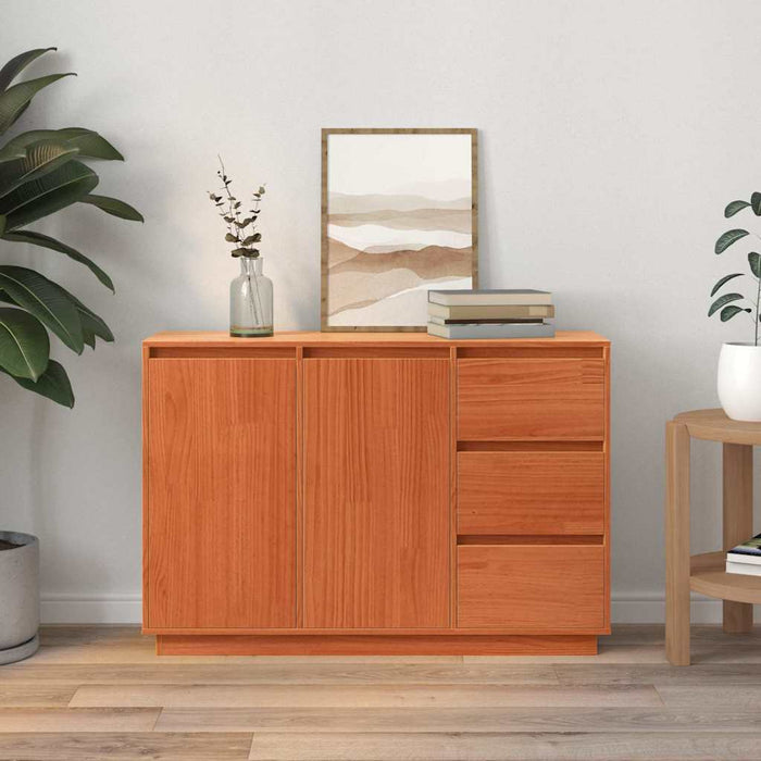 Bufet Stejar închis 111 x 34 x 75 cm Lemn de pin masiv - WALTI WALTI