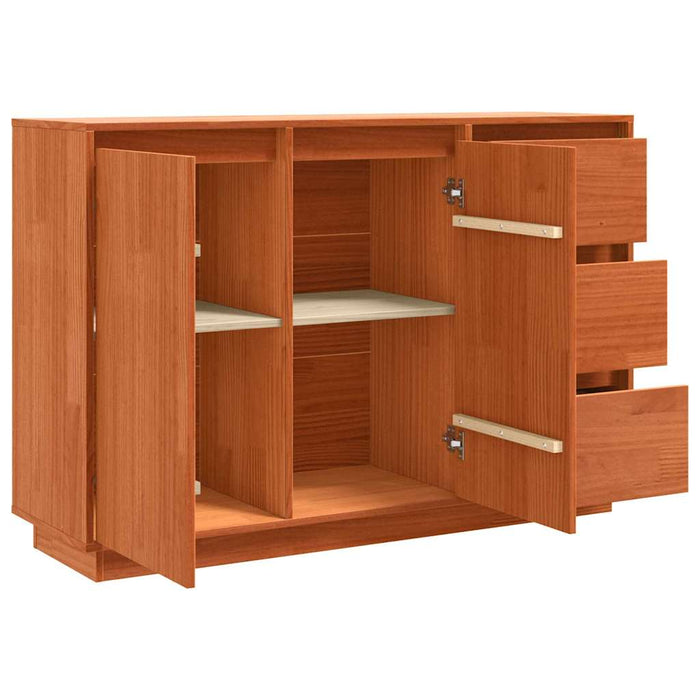 Bufet Stejar închis 111 x 34 x 75 cm Lemn de pin masiv - WALTI WALTI