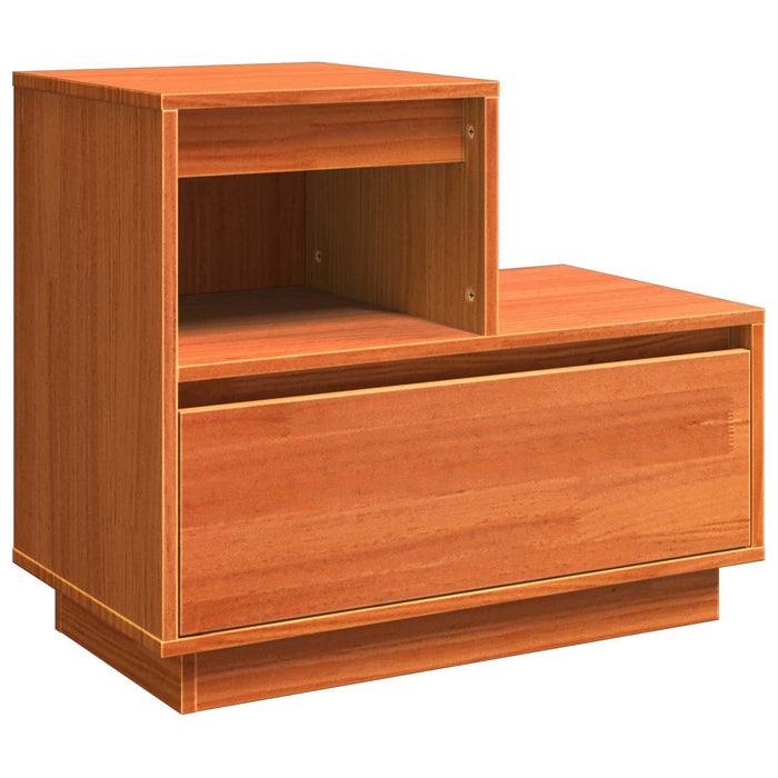 Dulap de noapte cu sertar 2 pcs Maroniu cerat 60 x 34 x 51 cm - WALTI WALTI