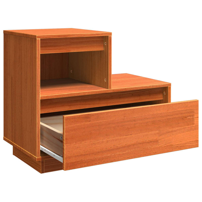 Dulap de noapte cu sertar 2 pcs Maroniu cerat 60 x 34 x 51 cm - WALTI WALTI