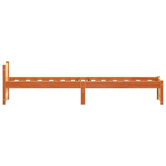 Cadru de pat cu headboard Maroniu cerat 205.5 x 95.5 x 51 cm - WALTI WALTI