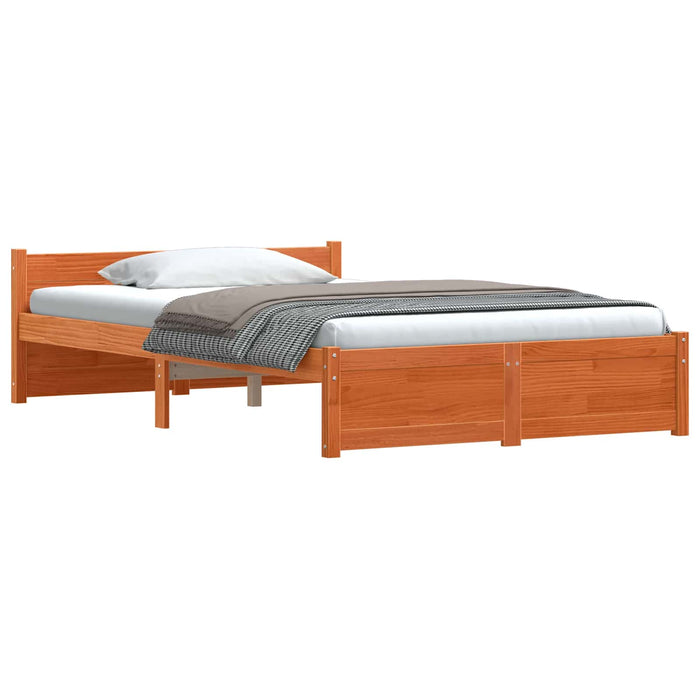Cadru de pat cu headboard Maroniu cerat 195,5 x 140,5 x 51 cm - WALTI WALTI