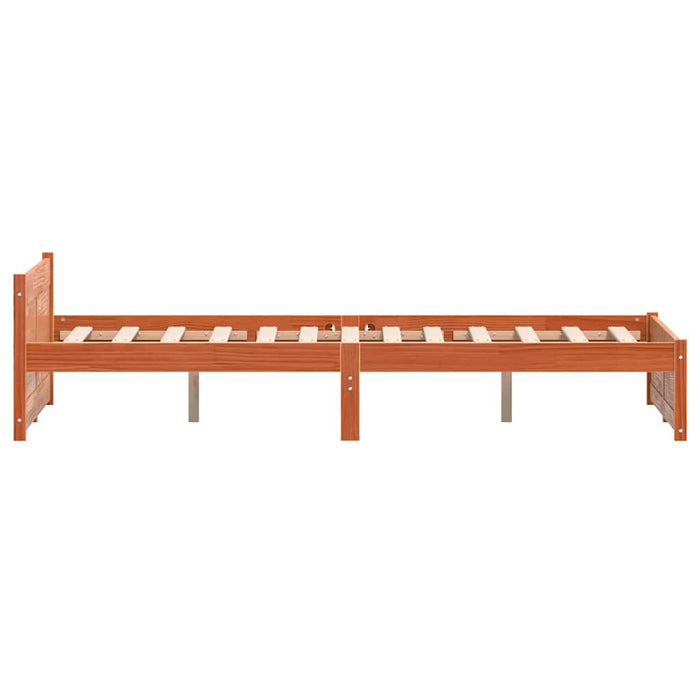 Cadru de pat cu headboard Maroniu cerat 205.5 x 95.5 x 51 cm - WALTI WALTI