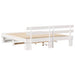 Cadru de pat cu headboard Alb 200 x 200 cm Lemn masiv de pin - WALTI WALTI