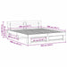 Cadru de pat cu headboard Alb 200 x 200 cm Lemn masiv de pin - WALTI WALTI