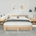 Cadru de pat cu headboard Maro 180 x 200 cm Lemn masiv de pin - WALTI WALTI