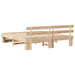 Cadru de pat cu headboard Maro 180 x 200 cm Lemn masiv de pin - WALTI WALTI